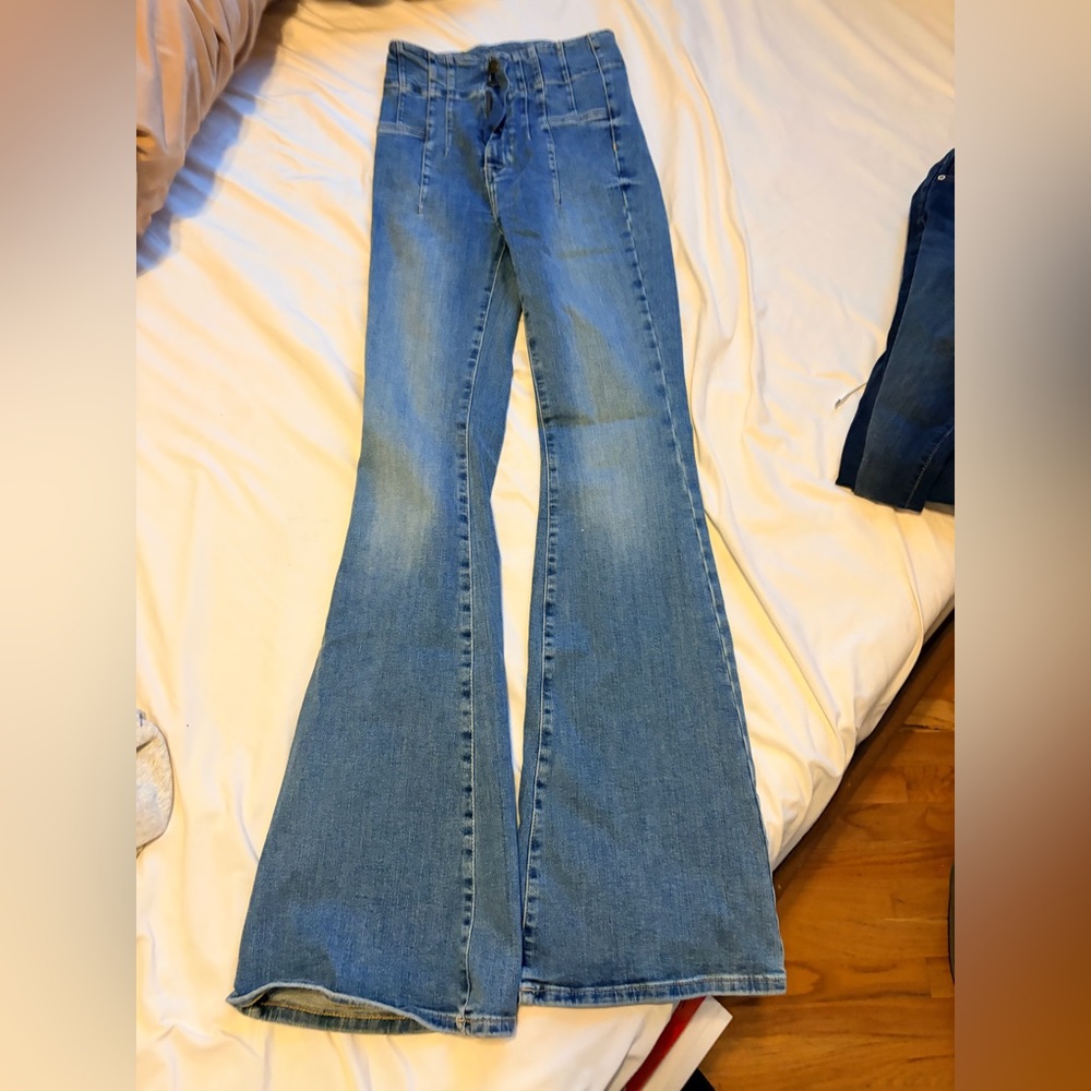 We The Free Light Blue Flare Jeans